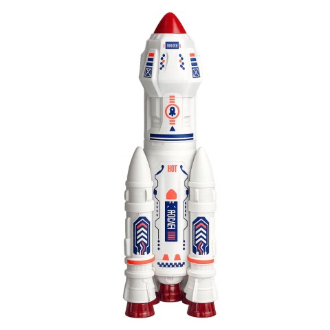 LEAN Toys Duży Zestaw Kosmiczny Ufo Rakiety Łazik Pojazdy Statek Kosmita Space 8 el.