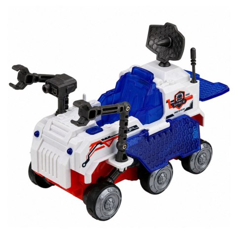 LEAN Toys Duży Zestaw Kosmiczny Ufo Rakiety Łazik Pojazdy Statek Kosmita Space 8 el.