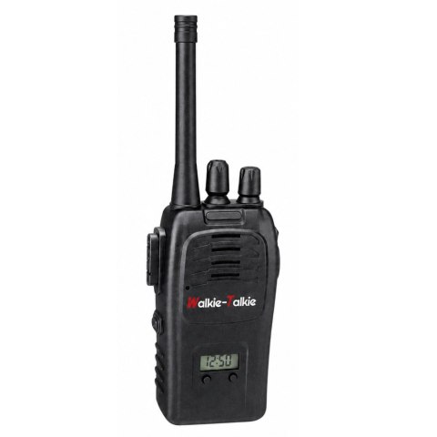 LEAN Toys Krótkofalówki Walkie Talkie USB Redukcja Szumów Czarne Zasięg 200M