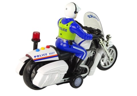 LEAN Toys Motocykl Policyjny Motor Policja Dźwięki Światła Wóz Policyjny