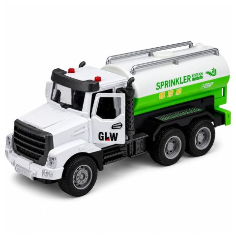 LEAN Toys Pojazd Komunalny Metalowa Kabina Napęd Otwierane Drzwi Światła Dźwięki 1:46