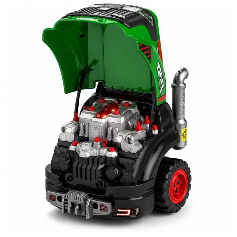 LEAN Toys Traktor Do Rozkręcania Mały Majsterkowicz Światła Dźwięki Para Wodna