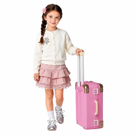 LEAN Toys Walizka Weterynarza Zestaw Do Pielęgnacji Opieki Kotek Biały Akcesoria
