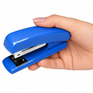 LEAN Zszywacz Biurowy Metalowy Do 25 Kartek 24/6 26/6 Zszywki Niebieski