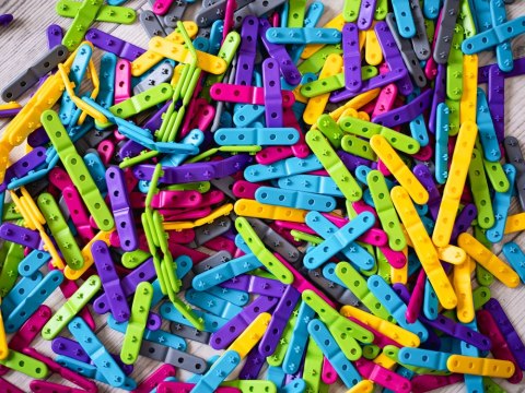 Meli Klocki Mublo kolorowe zginane patyczki 100 elementów 50505 ZA4989