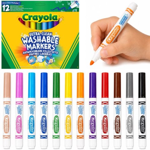 Crayola Zestaw pisaków do rysowania 12 el. ZA6722