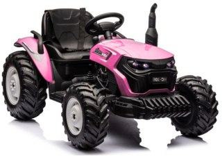 LEAN CARS Traktor Na Akumulator HC-306 Różowy 24V