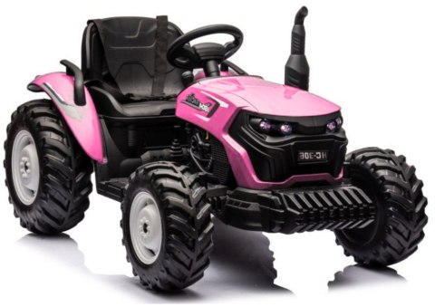 LEAN CARS Traktor Na Akumulator HC-306 Różowy 24V