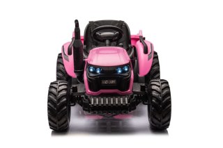 LEAN CARS Traktor Na Akumulator HC-306 Różowy 24V