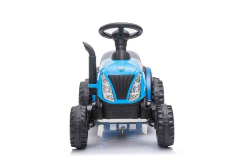 LEAN CARS Traktor Na Akumulator z Przyczepą A009 Niebieski