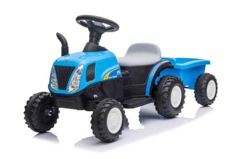 LEAN CARS Traktor Na Akumulator z Przyczepą A009 Niebieski