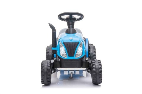 LEAN CARS Traktor Na Akumulator z Przyczepą A009 Niebieski