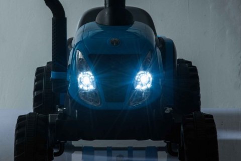 LEAN CARS Traktor Na Akumulator z Przyczepą A009 Niebieski