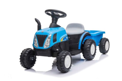 LEAN CARS Traktor Na Akumulator z Przyczepą A009 Niebieski