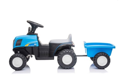 LEAN CARS Traktor Na Akumulator z Przyczepą A009 Niebieski