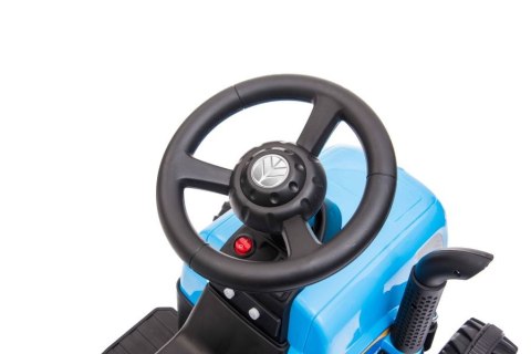 LEAN CARS Traktor Na Akumulator z Przyczepą A009 Niebieski
