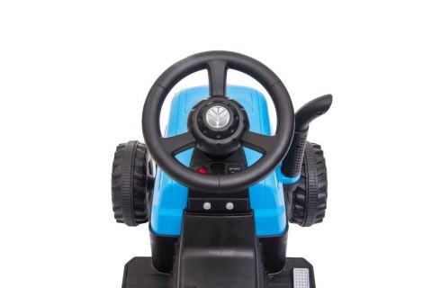 LEAN CARS Traktor Na Akumulator z Przyczepą A009 Niebieski
