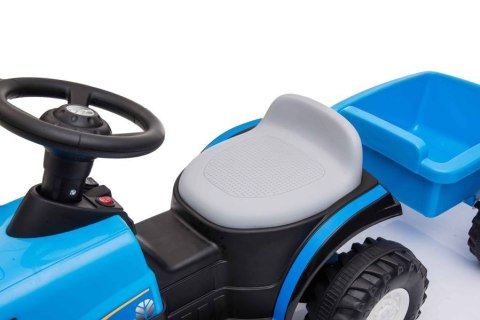 LEAN CARS Traktor Na Akumulator z Przyczepą A009 Niebieski