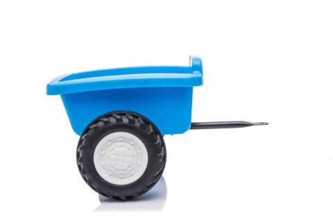 LEAN CARS Traktor Na Akumulator z Przyczepą A009 Niebieski