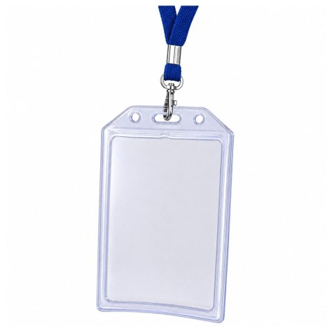 LEAN Etui Na Identyfikator Kartę Legitymację Przeźroczyste Pionowe 10,5 x 6 cm