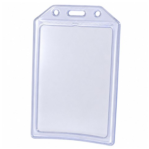 LEAN Etui Na Identyfikator Kartę Legitymację Przeźroczyste Pionowe 10,5 x 6 cm