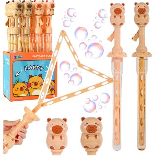 LEAN TOYS Bańki Mydlane Duża Różdżka Rozkładana Kapibara 49,5 cm 100 ml