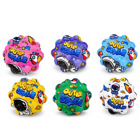 LEAN TOYS Piłeczka Piankowa z Wypustkami Do Odbijania Antystresowa Kosmos 7cm