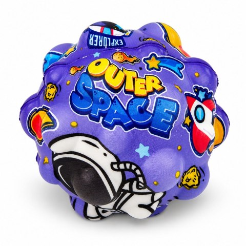 LEAN TOYS Piłeczka Piankowa z Wypustkami Do Odbijania Antystresowa Kosmos 7cm