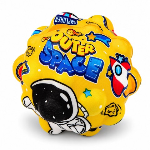 LEAN TOYS Piłeczka Piankowa z Wypustkami Do Odbijania Antystresowa Kosmos 7cm