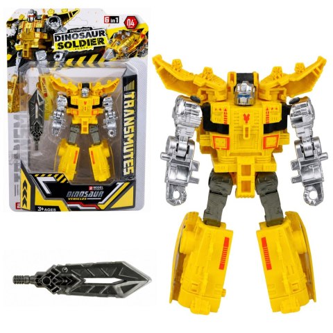 LEAN TOYS Robot Dinozaur 2w1 Zmieniający Się Ruchome Elementy Figurka Mix