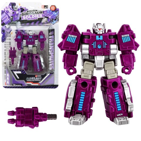 LEAN TOYS Robot Dinozaur 2w1 Zmieniający Się Ruchome Elementy Figurka Mix
