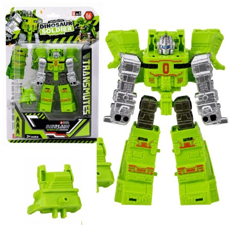 LEAN TOYS Robot Dinozaur 2w1 Zmieniający Się Ruchome Elementy Figurka Mix