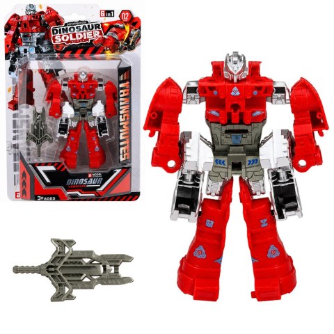 LEAN TOYS Robot Dinozaur 2w1 Zmieniający Się Ruchome Elementy Figurka Mix
