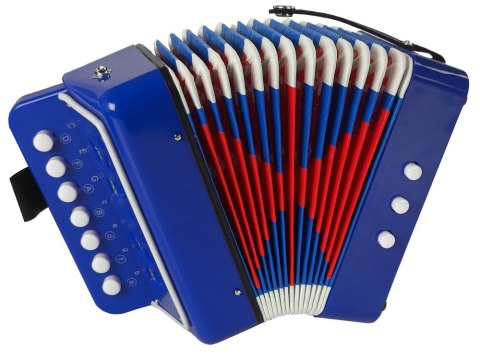 LEAN Toys Akordeon Instrument Dla Małego Muzyka Niebieski