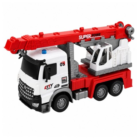 LEAN Toys Ciężarówka z Dźwigiem Zdalnie Sterowana RC Ruchomy Obrotowy Dźwig 1:14