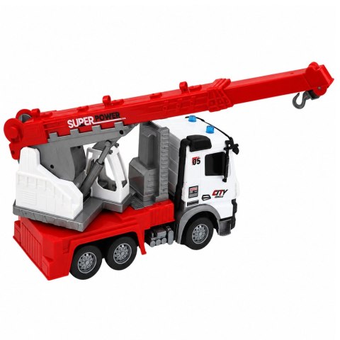 LEAN Toys Ciężarówka z Dźwigiem Zdalnie Sterowana RC Ruchomy Obrotowy Dźwig 1:14