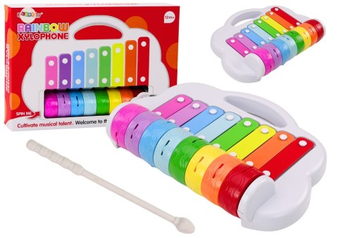 LEAN Toys Cymbałki Tęczowe Instrument Dla Dzieci Edukacyjny Interaktywny Kolorowe