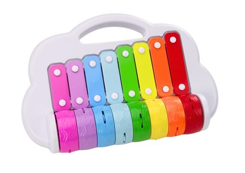 LEAN Toys Cymbałki Tęczowe Instrument Dla Dzieci Edukacyjny Interaktywny Kolorowe