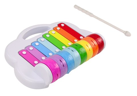 LEAN Toys Cymbałki Tęczowe Instrument Dla Dzieci Edukacyjny Interaktywny Kolorowe