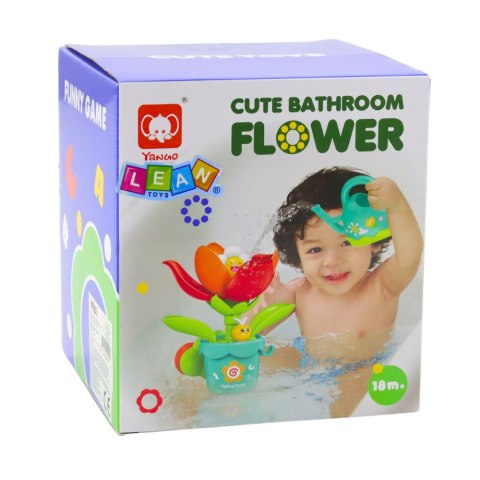LEAN Toys Interaktywna Zabawka Do Kąpieli Kwiatek Do Podlewania Konewka
