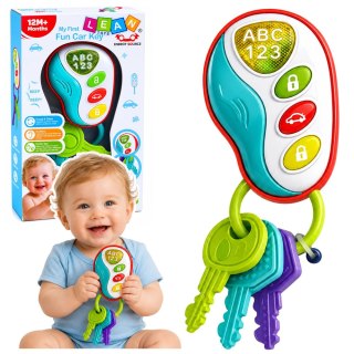 LEAN Toys Interaktywne Klucze Pilocik Do Samochodu Dla Malucha Światła Dźwięki