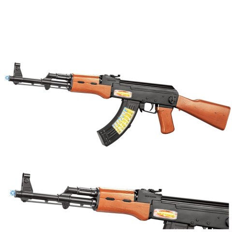 LEAN Toys Karabin Zabawkowy AK-47 Dla Dzieci Światła Dźwięki 68,5 cm