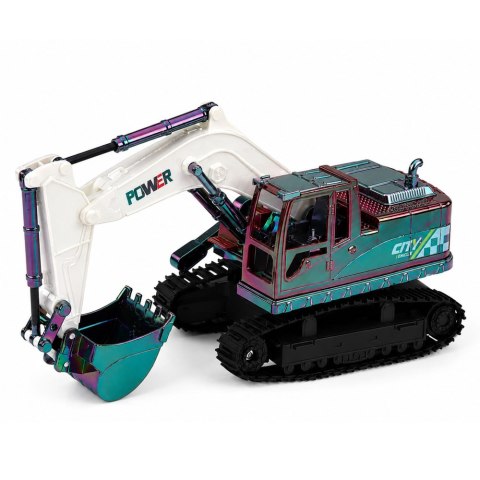 LEAN Toys Koparka Gąsienicowa Zdalnie Sterowana RC Ruchome Ramię Kameleon Światła 1:14