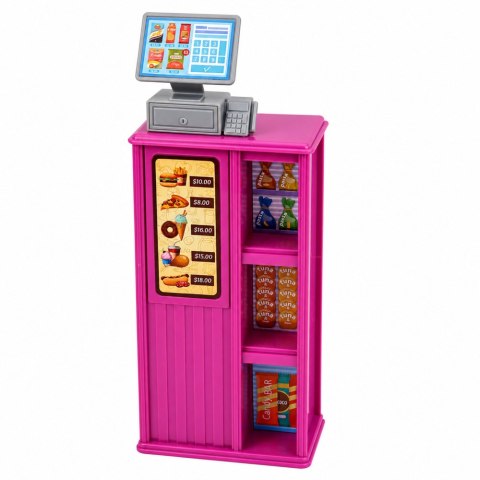 LEAN Toys Lalka Anlily Kasjerka Sprzedawczyni Kasa Sklepowa Produkty Spożywcze