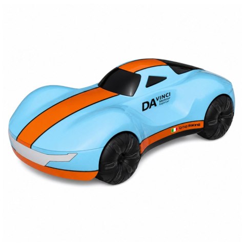 LEAN Toys Nowoczesny Samochód Zdalnie Sterowany RC Stacja Światła Dym Niebieski 1:16