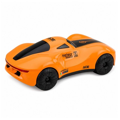 LEAN Toys Nowoczesny Samochód Zdalnie Sterowany RC Stacja Światła Dym Pomarańczowy 1:16