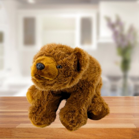 LEAN Toys Pluszowa Maskotka Przytulanka Niedźwiedź Brązowy 28cm