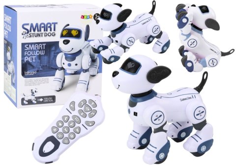 LEAN Toys Robot Pies Interaktywny Zdalnie Sterowany Tańczy Wykonuje Polecenia Niebieski