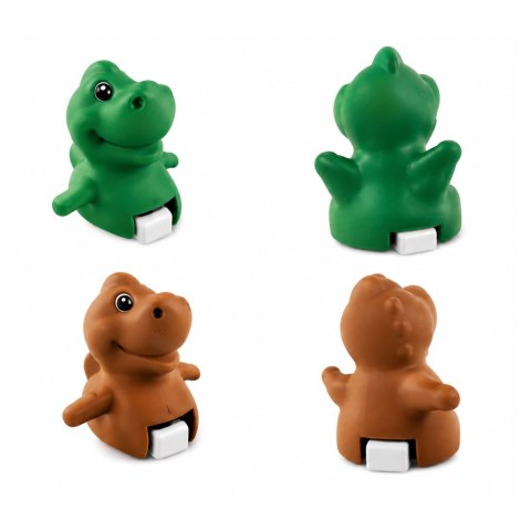 LEAN Toys Tor Zjeżdżalnia Dla Dinozaurów Ruchome Schodki Figurki Światła Dźwięki
