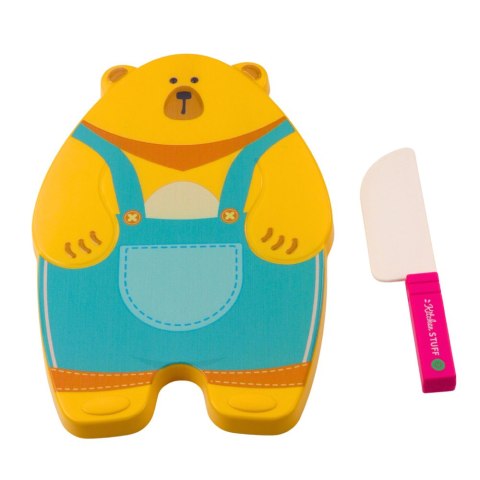 LEAN Toys Zestaw Do Krojenia Owoce Warzywa Deska Nóż Akcesoria Edukacyjne Dla Dzieci